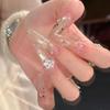 ins hand-painted k cat's eye pure hand-worn nail temperament whitening advanced sense nail art fake nail patch