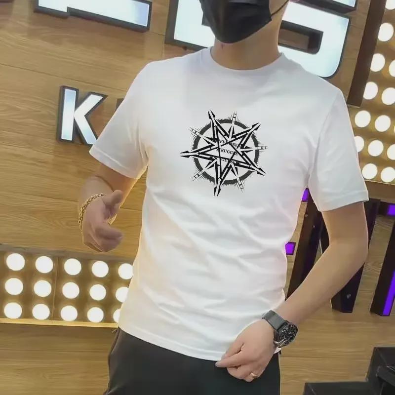

Men s Trendy Cotton Short-Sleeve T-Shirt – Summer New Style 3XL