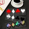 1PC Poker Pattern Motorcycle Stickers for Motorcycle Tail Box Fairings Fuel Tanks Car Windows Universal Waterproof Vinyl Decals
