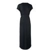 Women's Summer Dress Round Neck Sleeveless A-Line Dress Hem Belted Swing Beach Dresses