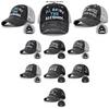 Men's Embroidered Baseball Cap Adjustable Sunshade Wide Brim Hat Summer Letter Elements Geometric Pattern