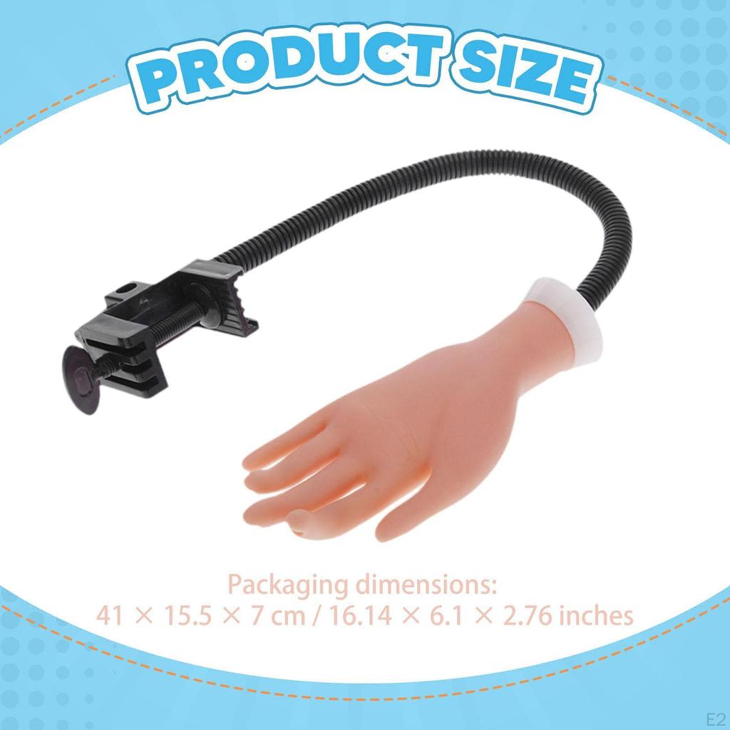Flexible Finger Übungshand, Verstellbare Hand Nagelkunstwerkzeuge mit Ständer für