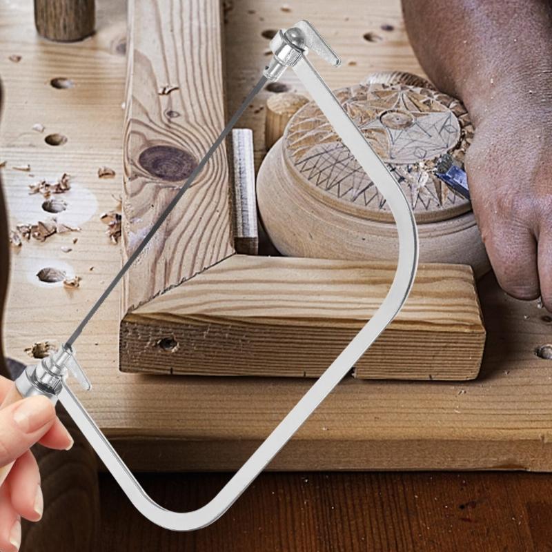 Adjustable Sawing Mini Hand Sawing Kit for Woodworking Crafts Jewelry Hand Tool Jewelers Sawing Woodworking Tool