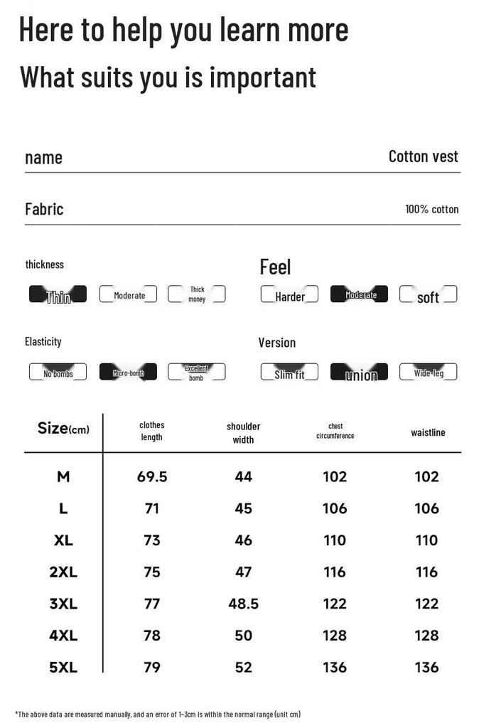GENIOLAMODE Men's Cotton Sleeveless Crew Neck Vest T-Shirt