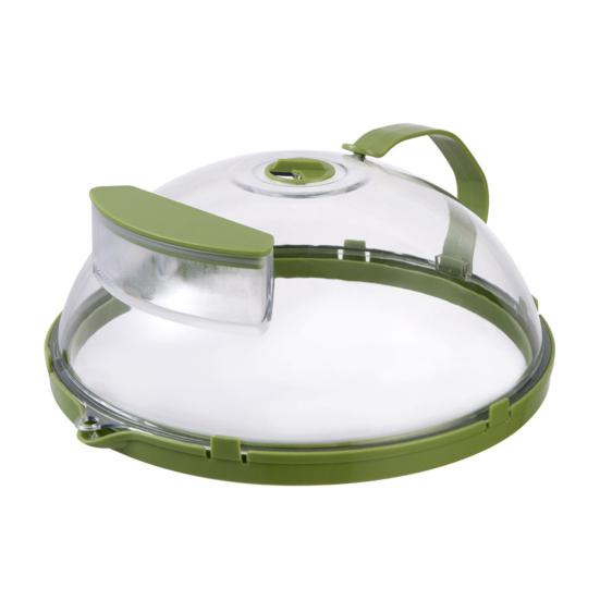 Microwave Splatter Cover with Water Steamer And Handle Tall Dome Food Cover Keeps Food Moist Saves Time And Energy Easy Clean Splash Guard for