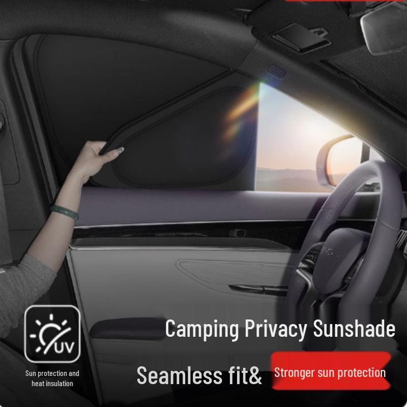 BYD Fangchengbao Bao7 Full Car Sunshade: Privacy, Cooling, Heat Insulation, and Full Blackout for Parking & Camping