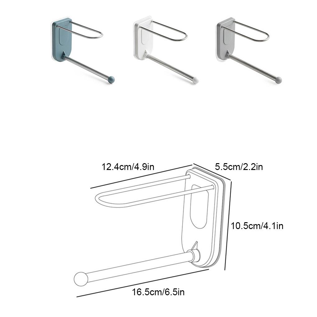 Clothes Hanger Wall Mounted Plastic Household Laundry Room Hanging Coat Drying Holder Stand Punch Free Organizer Hook