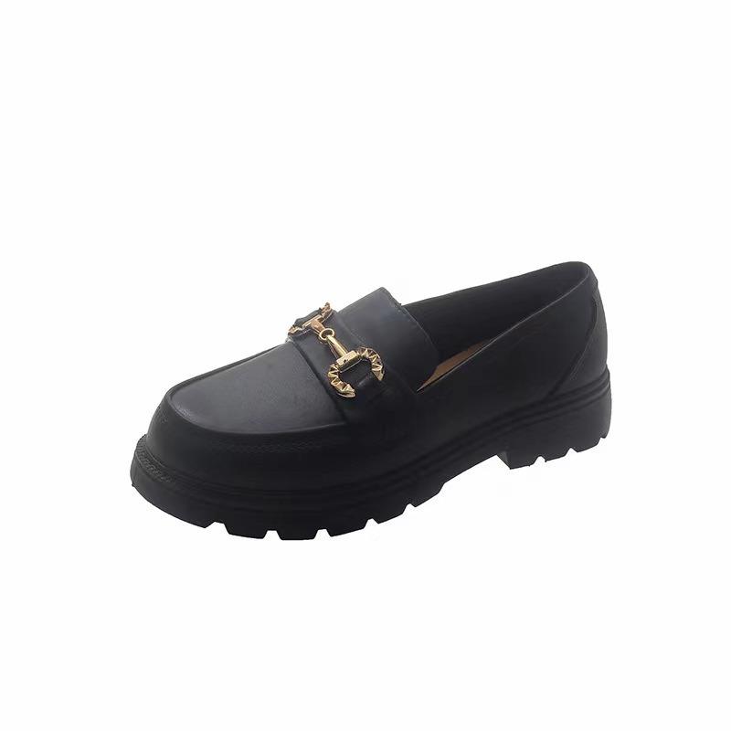 Summer New Home Platform Slippers Women's Non-slip Retro Small Gold Buckle Versatile Bag Head Shoes