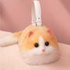 Herbst Winter Plüsch Niedliche Katze Umhängetasche Damen Kleine Umhängetasche Handgemacht Vielseitige Messenger Tasche