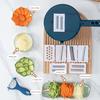 Manual Vegetable Grater Multi-Function Handheld Slicer Shredder with Stainless Steel Blades Efficient Vegetable Chopper for Carrot Potato Salad