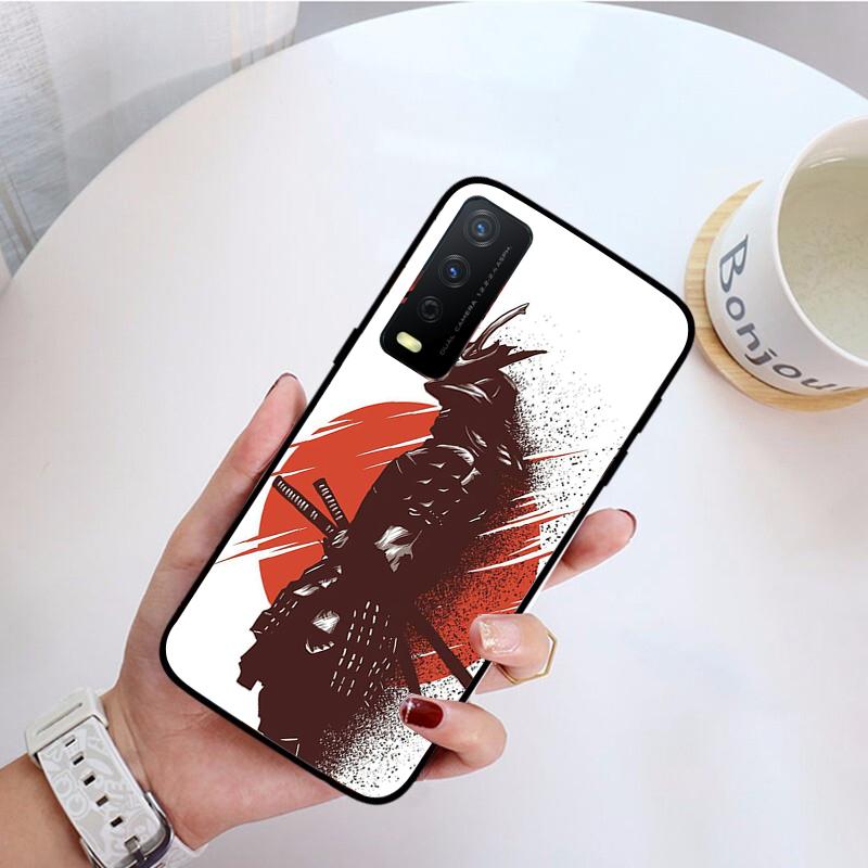 Japanese Samurai Style Phone Case For VIVO Y31 Y21 Y70 Y21S Y20 Y72 1907 Y12 Y11S Y53S Y33S Y55 Y76 Y51 Y15S Y01 Funda