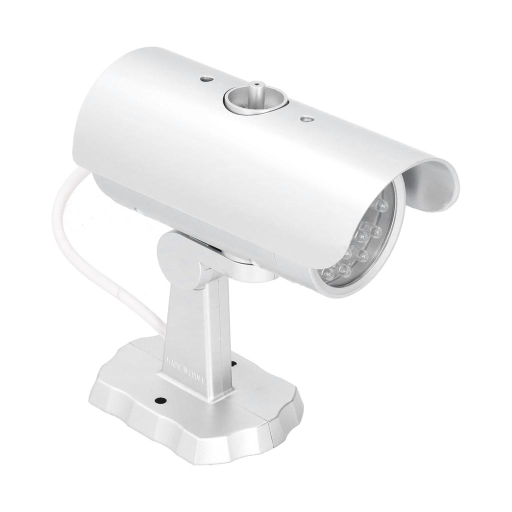 Simulation Camera Dummy Security Camera Monitor Fake Surveillance System with Flashing LED Light