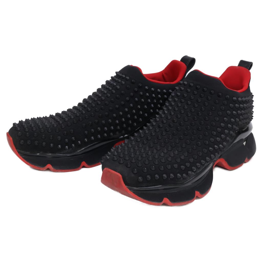 Christian Louboutin 1190555 SPIKE SOCK/Spike Sock Spike Studs Sock Sneakers shoes 43 blackUsed