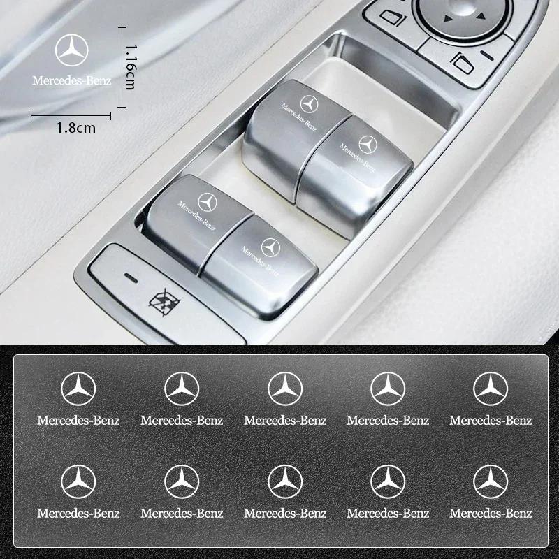 Autotürgriff Aufkleber Auto Scheibenwischer Dekor Emblem Für Mercedes Benz AMG A B C E S Klasse GLC GLK GLE GLA CLA GLB C43 E53