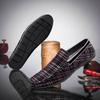 Fashion Luxury Brand Men's Classic Leather Loafers Men's Slip-On Driving Shoes Men's Striped Red Men Casual Shoes Moccasin Office Shoes