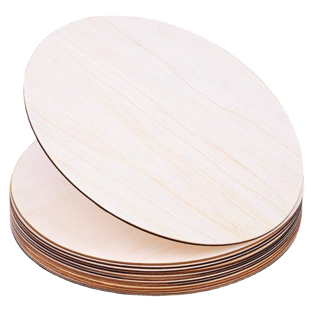 Diy Wood Disc Laser Cutting Poplar Disc Children Handmade Round Wood Chips Teaching Aids