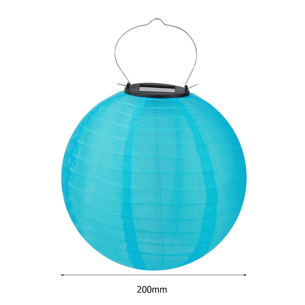 8Inch IP55 Waterproof LED Solar Lantern Lamp Hanging Light for Outdoor Yard Festival Celebration Party Garden Decoration Lamp