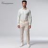 CAMICISSIMA Men's Wrinkle-Free Striped Long Sleeve Casual Shirt