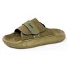 Men Slippers Wide Palm Outdoor Summer Black Flats Beach Shoes for Students Plus Size