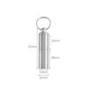 Titanium Alloy Medicine Case Waterproof Sealed Capsule Storage Container Bottle Keychain Travel Multi-function Outdoor EDC Tool
