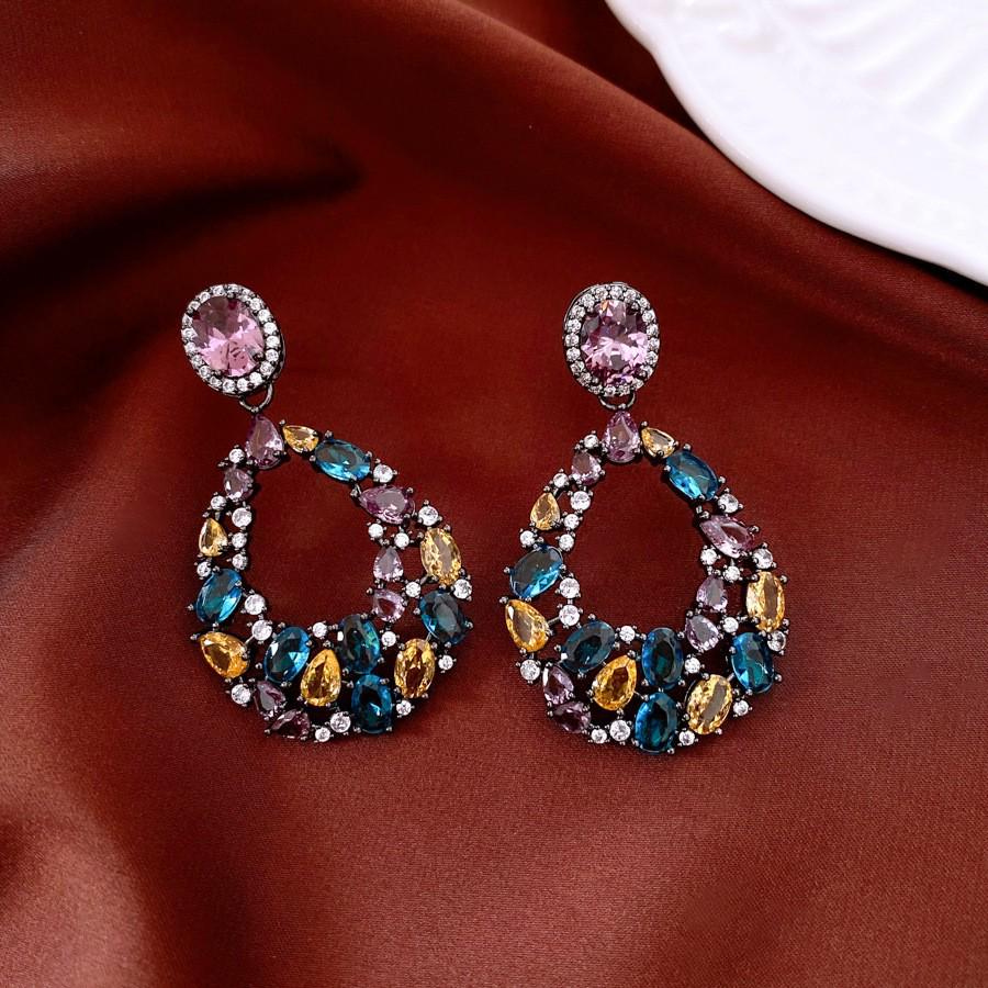 Vintage Retro Silver Needle Earrings - Elegant, Versatile High-End Court Style Studs.