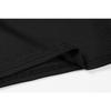 Womens Black Ribbed Square Neck T Shirt With Rhinestone Detail Short Sleeve Slim Fit Casual Top