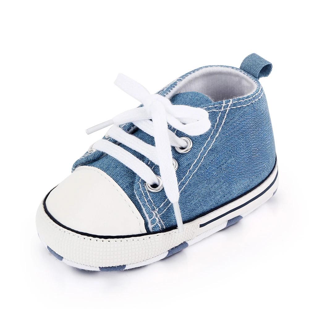 Sneakers classiche in tela per bambini Stampa per neonati Star Sports Neonati maschi Scarpe per primi camminatori Scarpe da bambino antiscivolo per neonati