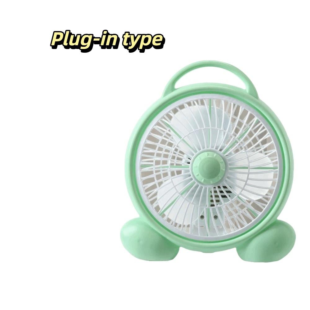 Rechargeable Power Supply USB Rechargeable Mini Desk Fan Quiet Personal Cooling Fan Office зелёный