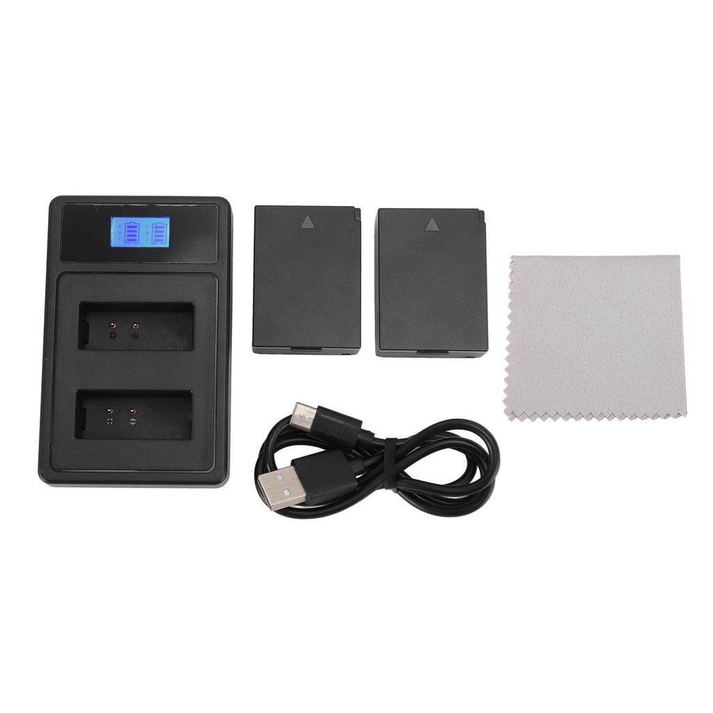 Camera Battery 2300mAh with Charger Portable for KISSX50 X70 T5 T3 T100 4000D 3000D 2000D 1500D