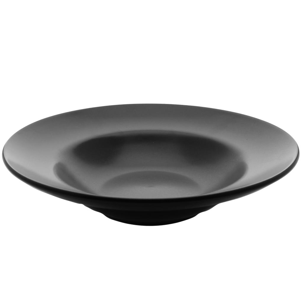 Deep Soup Plate Dinner Plate For Pasta Black 24 Cm