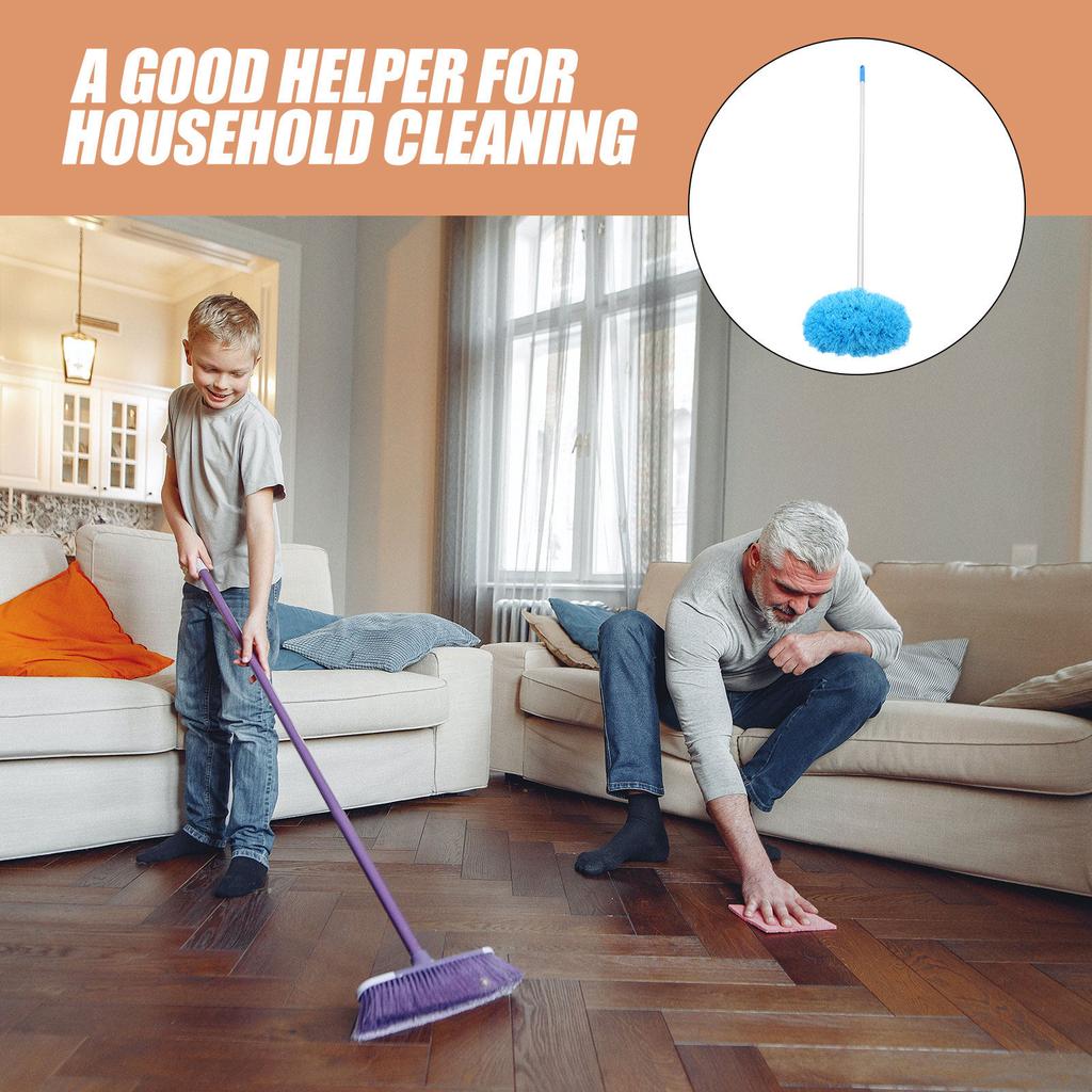 Multipurpose Dusting Brush Flexible PP Wire Aluminum Pole Sturdy Long Handle Extendable Ceiling Fan Cleaner Window Blind Cleaner