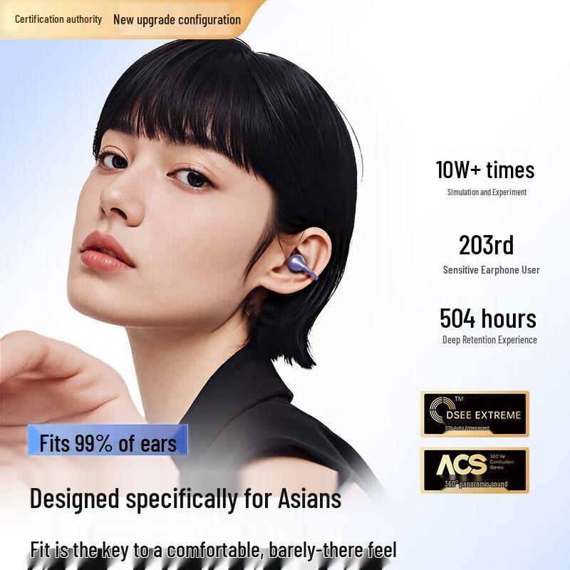 Jinyun I2 AI True Wireless Bone Conduction Ear Clip Bluetooth Earphones