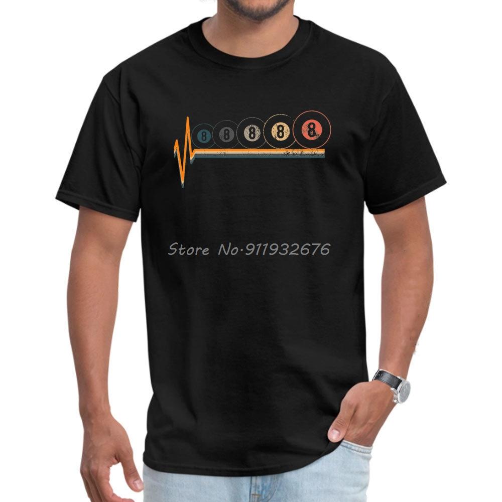 Casual BILLIARDS Printed Short Gothic VALENTINE DAY Tops T Shirt Fashionable Crew Neck Military