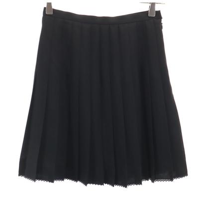 INED Made In Japan Midi Length Pleated Skirt 2 Black Women Used