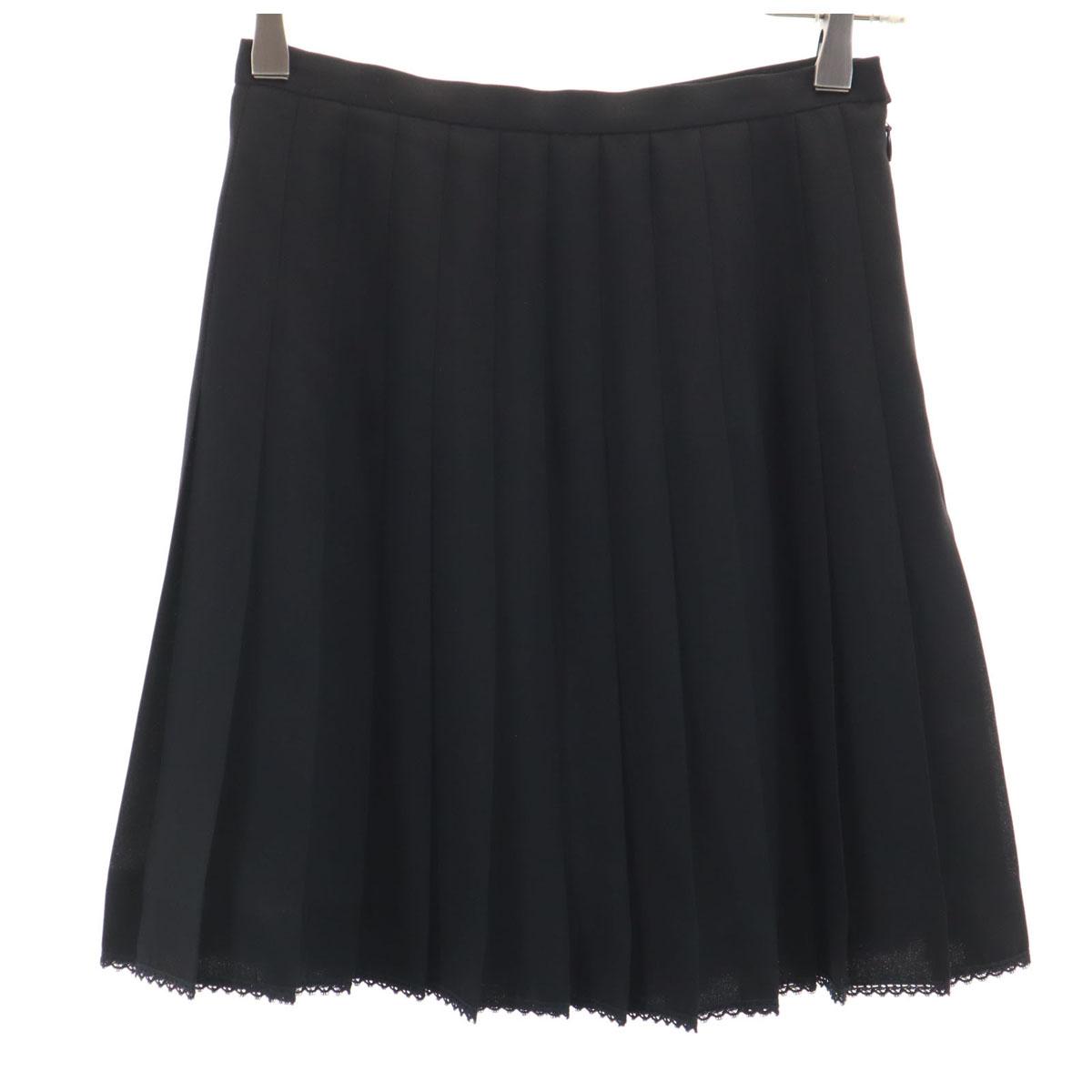 

INED made in Japan Midi length Pleated skirt 2 black Women Used