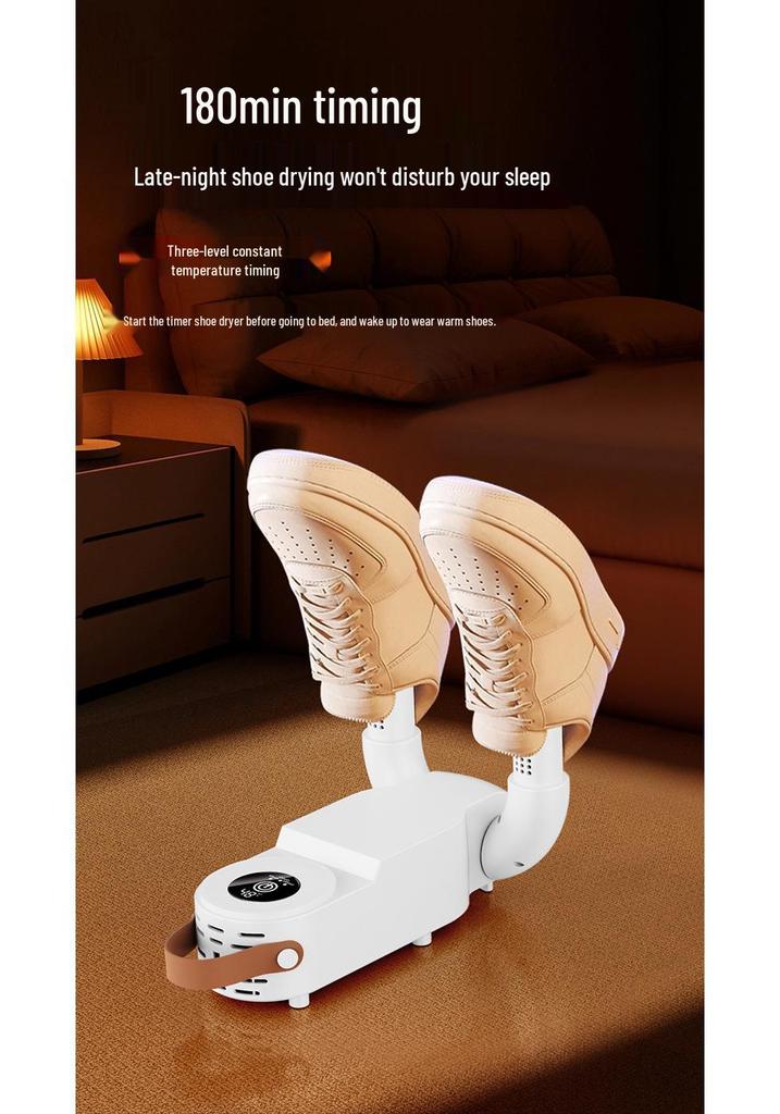 Portable Shoe Dryer: Compact, Foldable Device for Drying and Warming Shoes. Ideal for Students and Winter Use.