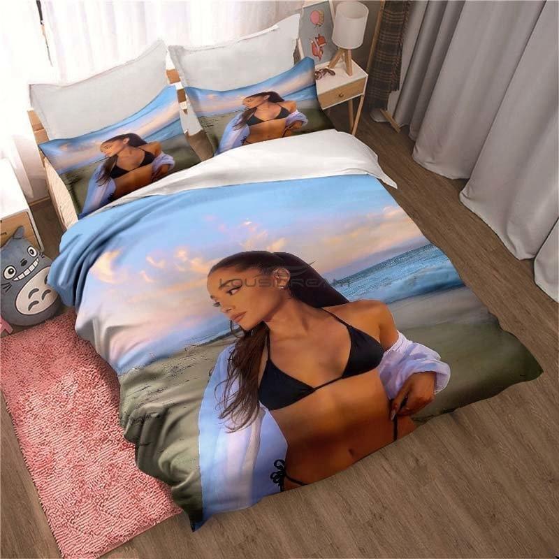 Pop Singer A-Ariana Grand Bedding Sets exquisite bed supplies set duvet cover bed comforter set bedding set luxury birthday gift