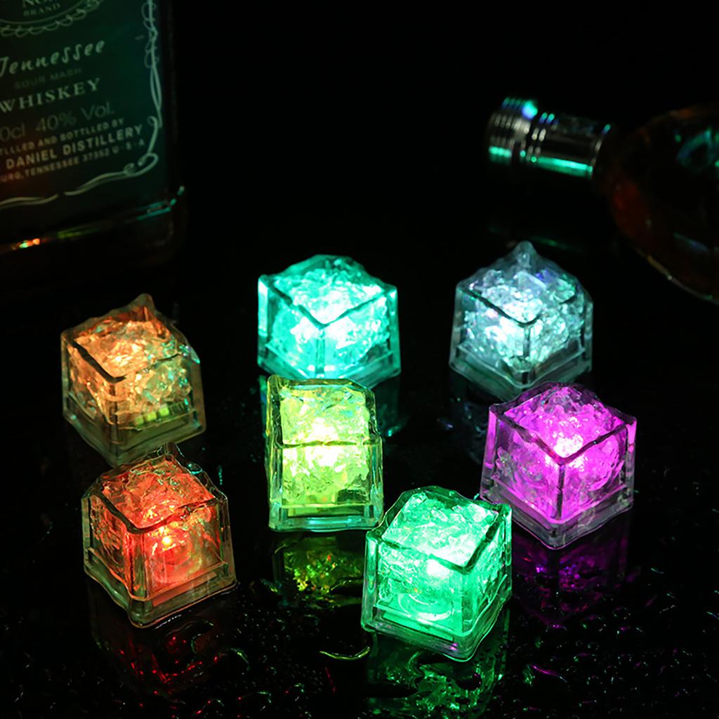 LED Light-emitting Small Ice Light-emitting Square Colorful Decoration