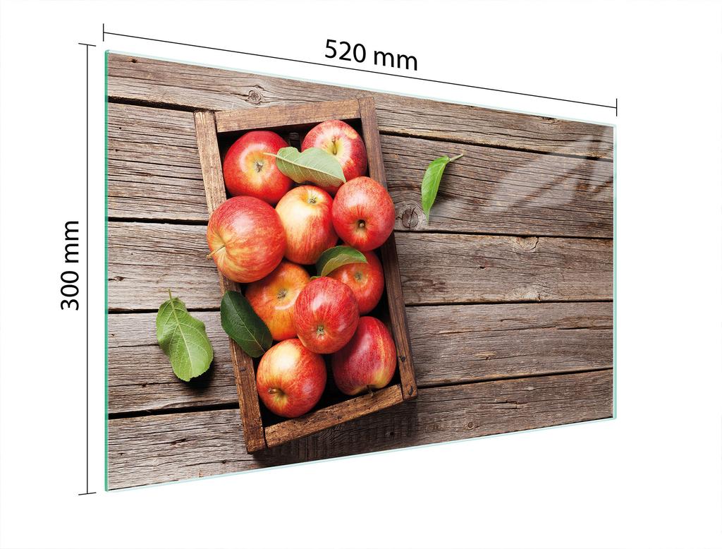 SZKLANA DESKA DO KROJENIA 52x30 JABŁKA
