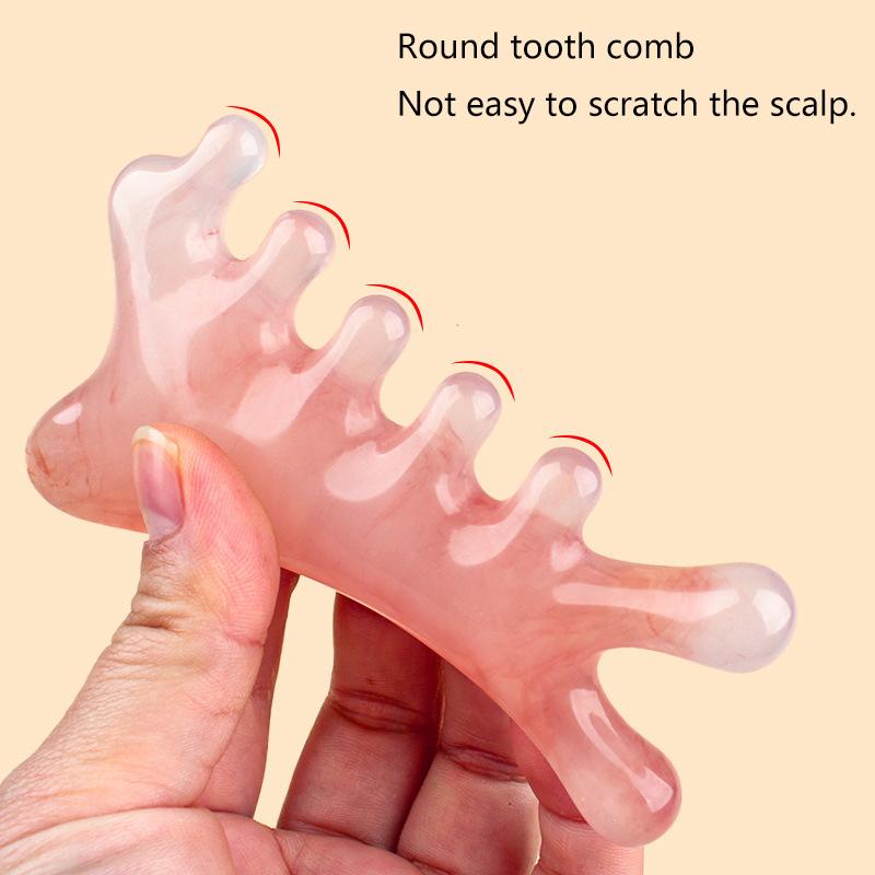 Head Eye Scalp Unblocking Meridian Massage Comb 4In1 Sandalwood Massage Comb Head Meridian Scalp Comb Eye Shoulder Neck Scraping