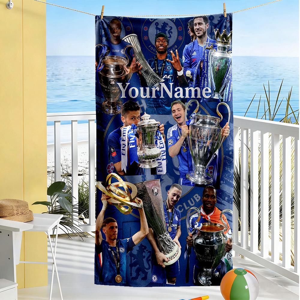 Chelsea Customized Name Beach Towel Quick-Dry Soft Microfiber Suitable for Sports Travel Swimming Yoga Bathroom Beach And Pool