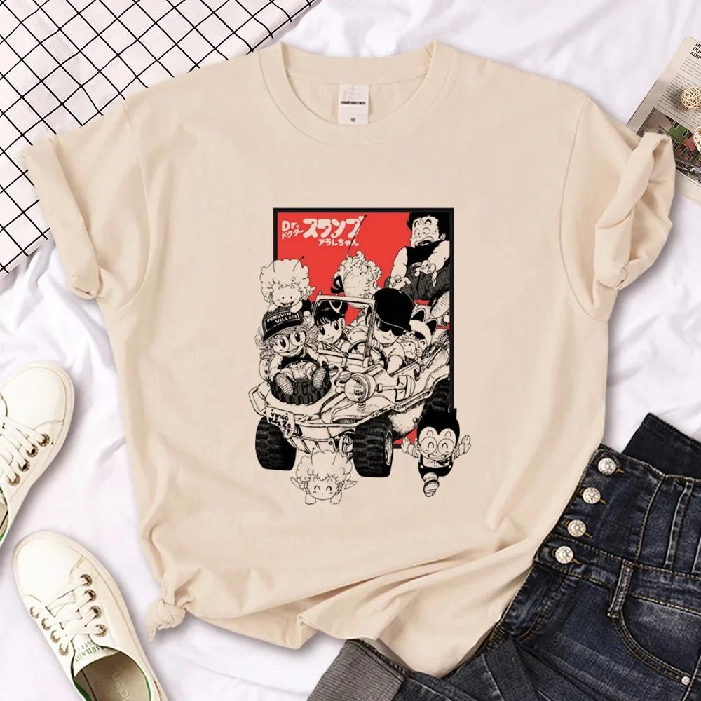Unisex Arale T-shirts Women Graphic Japanese Unisexga Tshirt Female Y2k Clothes Y2k Top Harajuku Graphic T Shirts Women Clothing