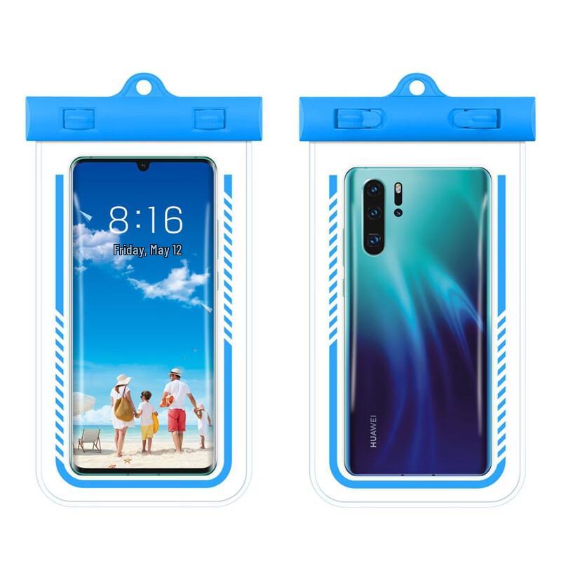 Large TPU Transparent Waterproof Phone Pouch, 3-Pack