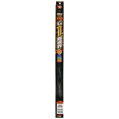 Soft 99 (SOFT99) glaco wiper blade glaco wiper graphite super visibility blade GB-12 automotive wiper length 600mm rubber width 8mm wide type/U clip s