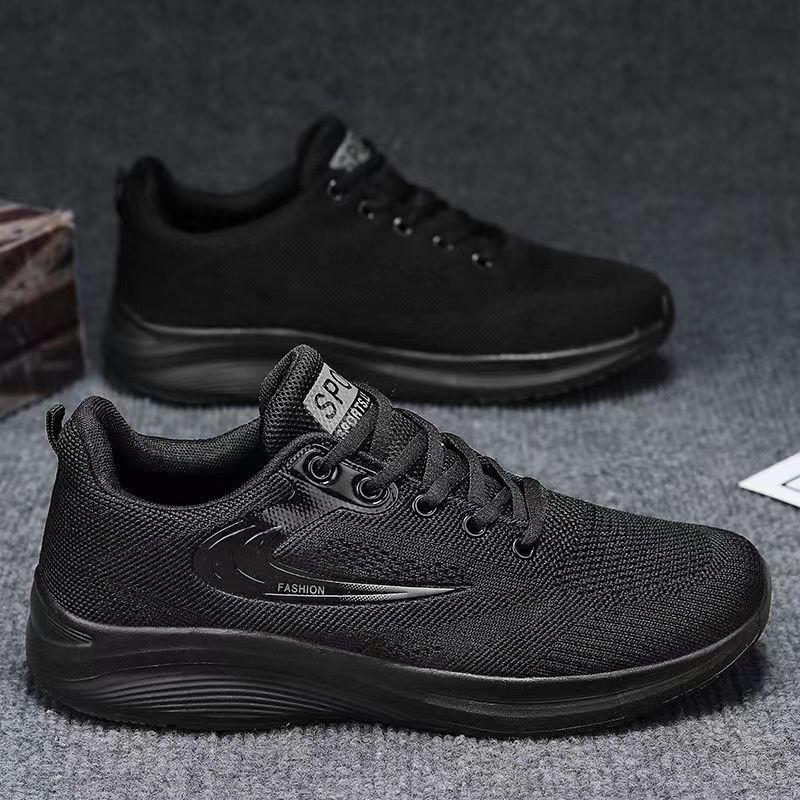 Mesh Breathable and Lightweight Sports Shoes Men's Casual Shoes Comfortable and Heightening Soft-soled Sports Shoes Versatile Trendy Walking Shoes