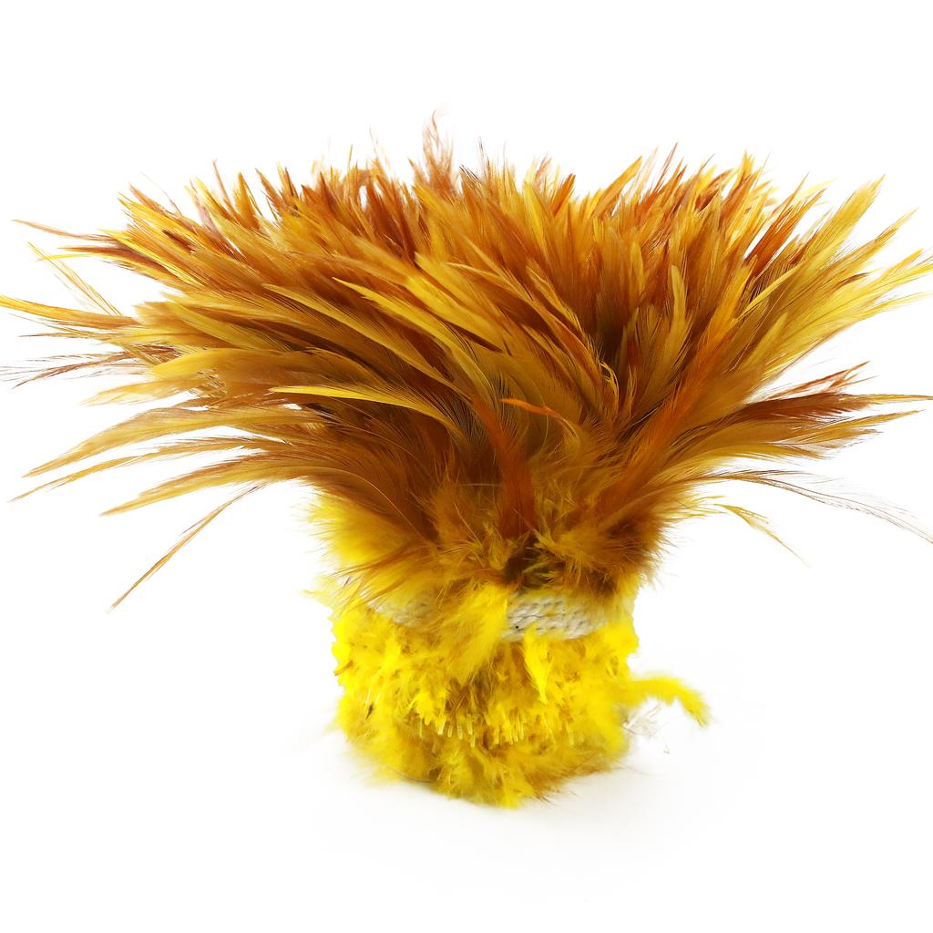FeatherYellow Feathers for Crafts, 31 Styles Natural Pheasant, Rooster, Duck Feathers Bulk for Costume DIY, Fly Tying,Party Decoration