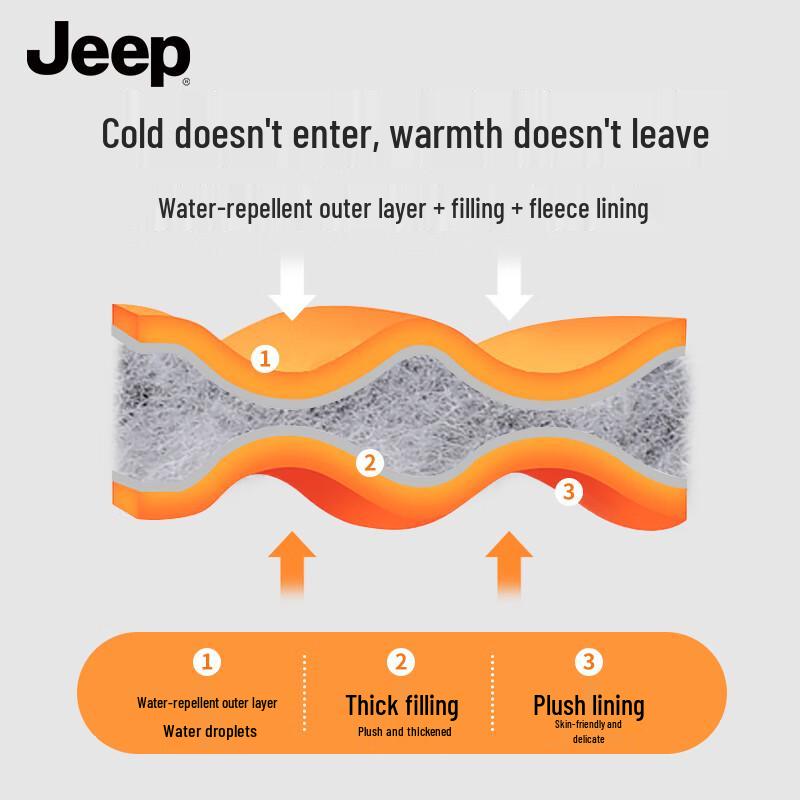 JEEP Men's Winter Cycling & Outdoor Touchscreen Gloves