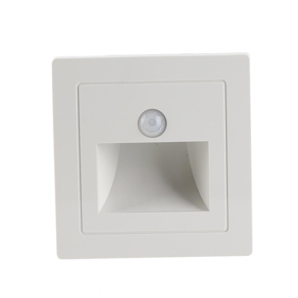 Motion Sensor Stair Light ABS Recessed LED Solar Stair Lights for Decks Steps Fence Patio Yard