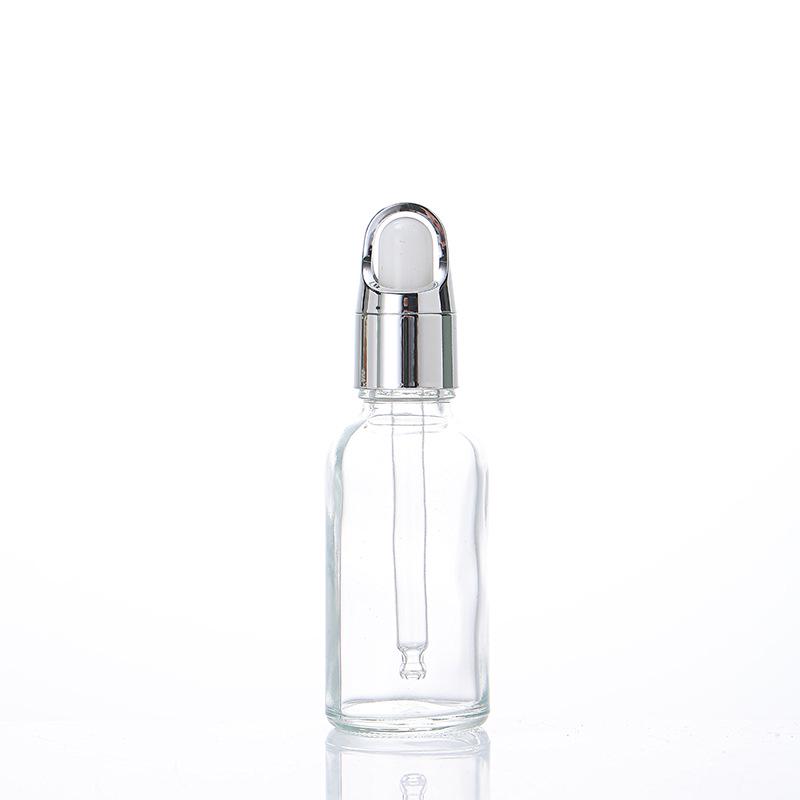 10ml Clear Glass Essential Oil Bottle with Dropper and 30ml Serum Decanting Bottle, Empty for Cosmetic Samples