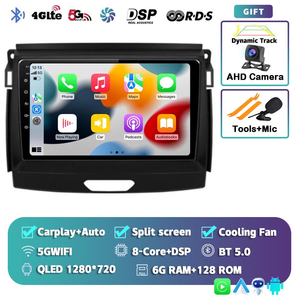 Android 14 Carplay 2 Din Car Radio For Ford Ranger 2015 2016 2017 2018 2019 2020 Autoradio GPS Multimedia 2din Head Unit Stereo